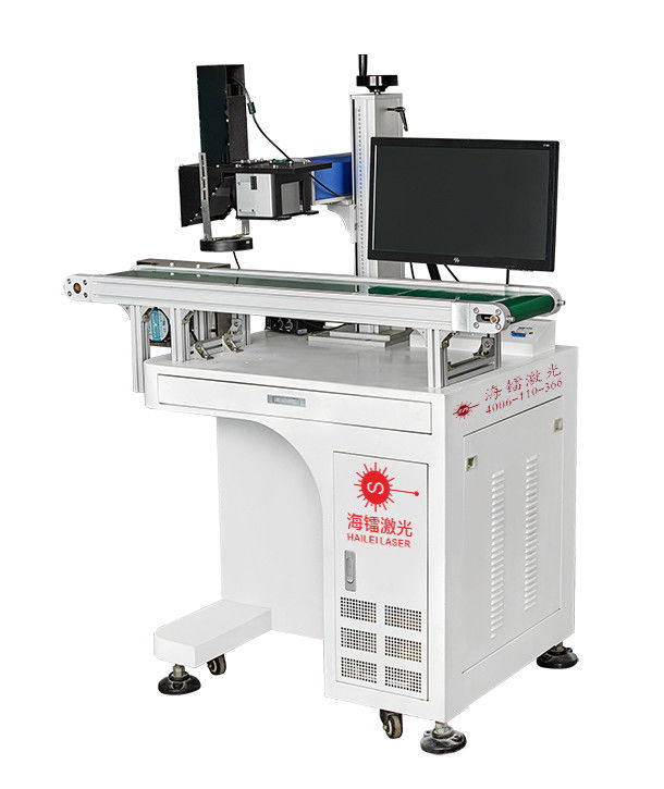 نشانگر لیزری فیبر بصری CCD 20KHz-80KHz ماشین علامت گذاری فیبر موقعیت دقیق