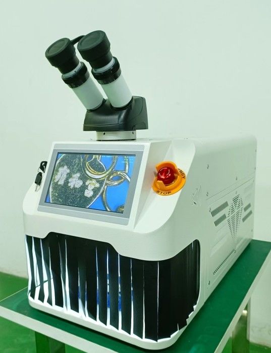 Microscope Viewing System Mini Jewelry Laser Welding Machine Model RL-Y150 Tool for Jewelry Repair and Accurate Metal Joining