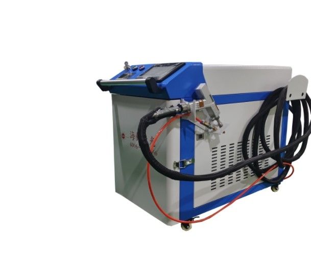 Machine Size 1.2x1.5x1.1 Meters Handheld Laser Welding Machine Continuous And Modulated Working Mode Cooling Water Temperature 5-45 Degrees