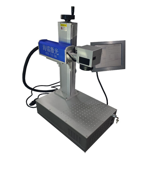 50W Fiber Laser Marking Machine with Red Light Positioning for Portable Metal Engraving