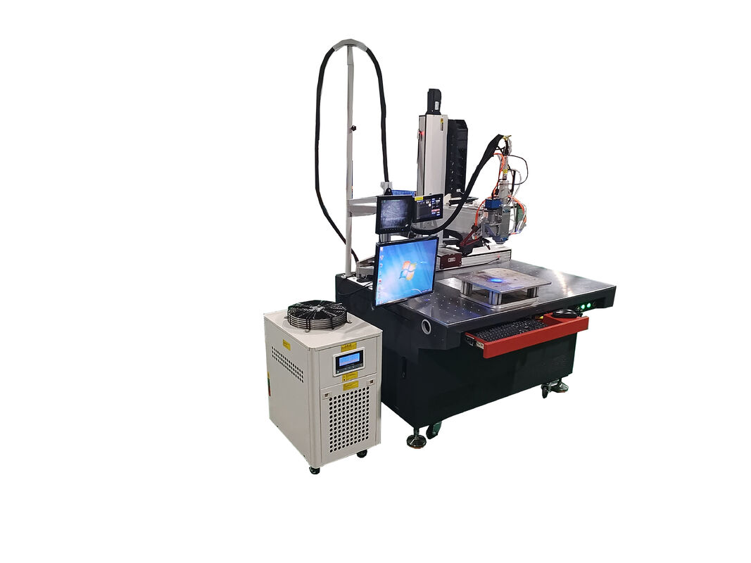 3-AXIS QCW LASER WELDING MACHINE, USED FOR LIQUID-COOLED COLD PLATE WELDING, CONTINUOUS LASER OUTPUT, RELIABLE QUALITY, ONE-YEAR MAINTENANCE SERVICE.
