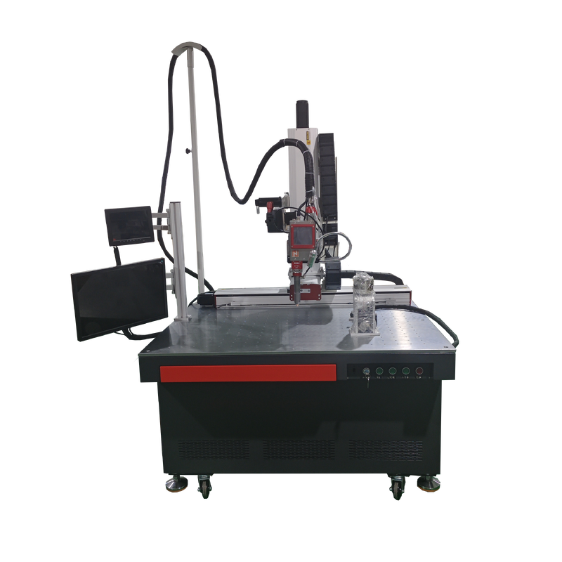 4-AXIS QCW LASER WELDING MACHINE, USED FOR LIQUID-COOLED COLD PLATE WELDING, CONTINUOUS LASER OUTPUT, RELIABLE QUALITY, ONE-YEAR MAINTENANCE SERVICE.